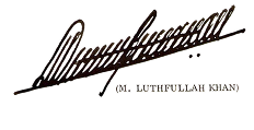 M. Lutfullah Khan signature