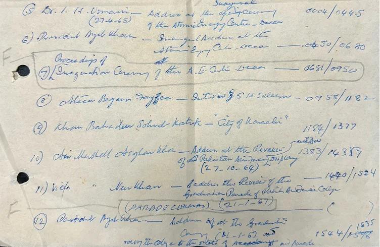 Catalogue page for Atiya Begum Fyzee recordings