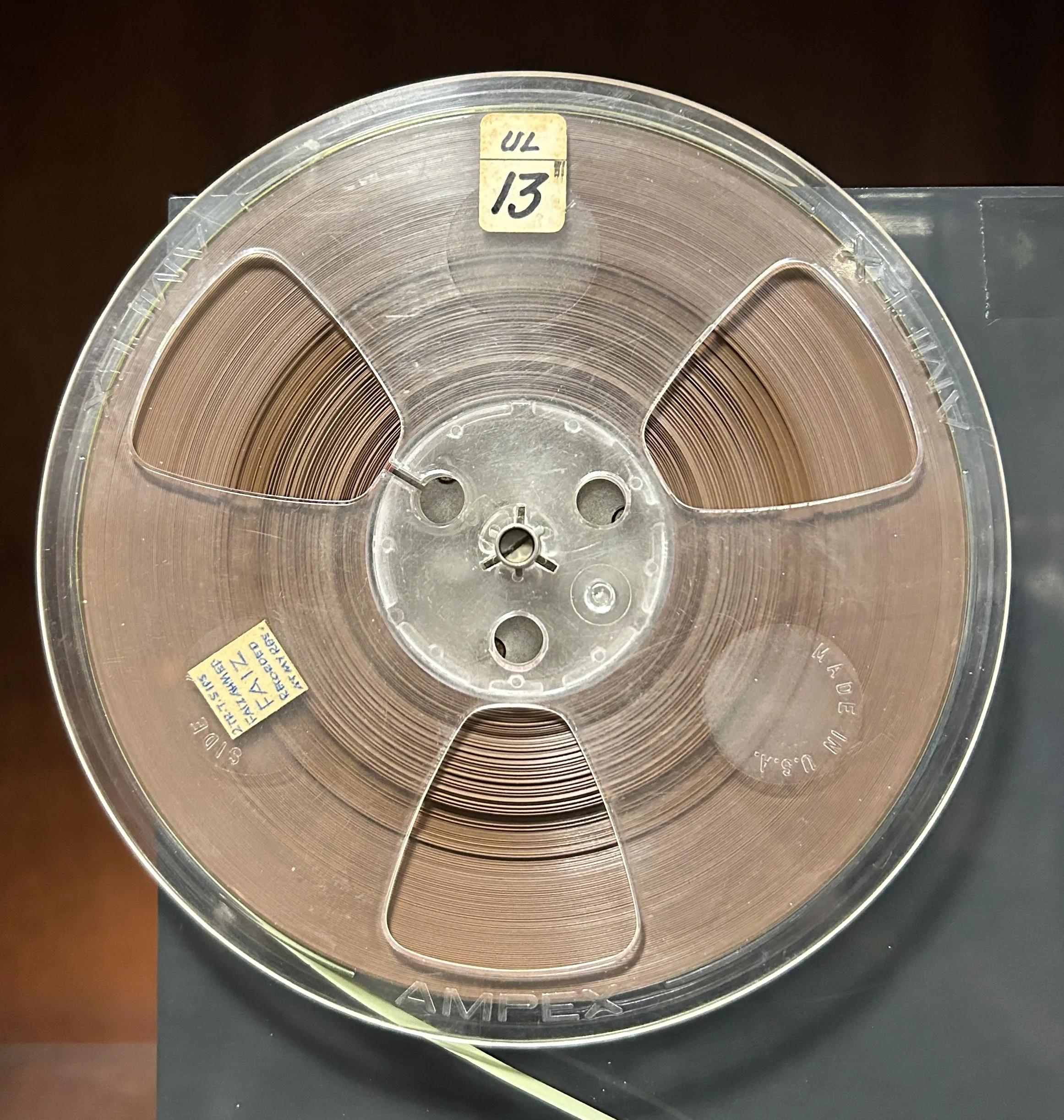 Original spool of Faiz Ahmed Faiz recordings