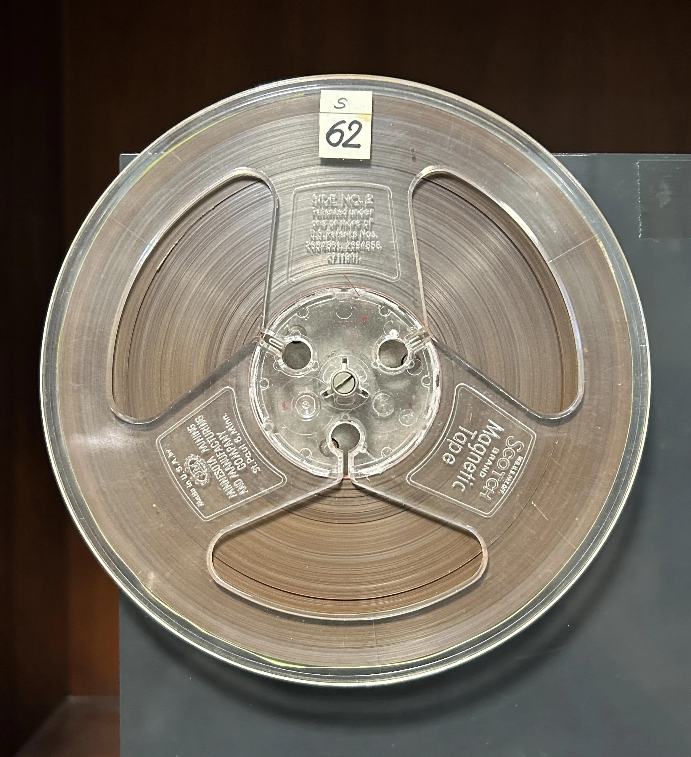 Original spool of the Three Voices on 1971 recording
